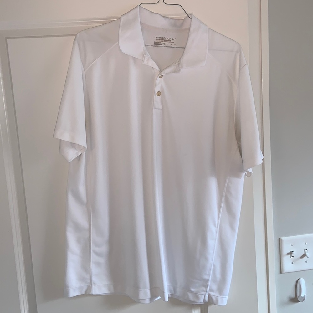 White Nike Golf Polo - XL
